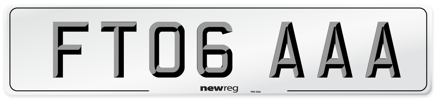 FT06 AAA Number Plate from New Reg